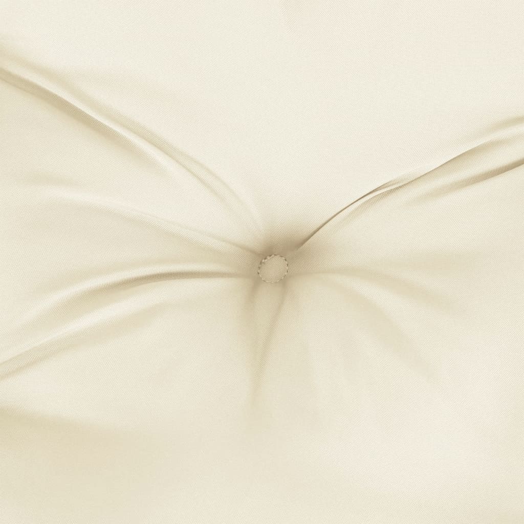 vidaXL Cuscini per Sedia 4pz Bianco Crema 40x40x7 cm in Tessuto Oxford