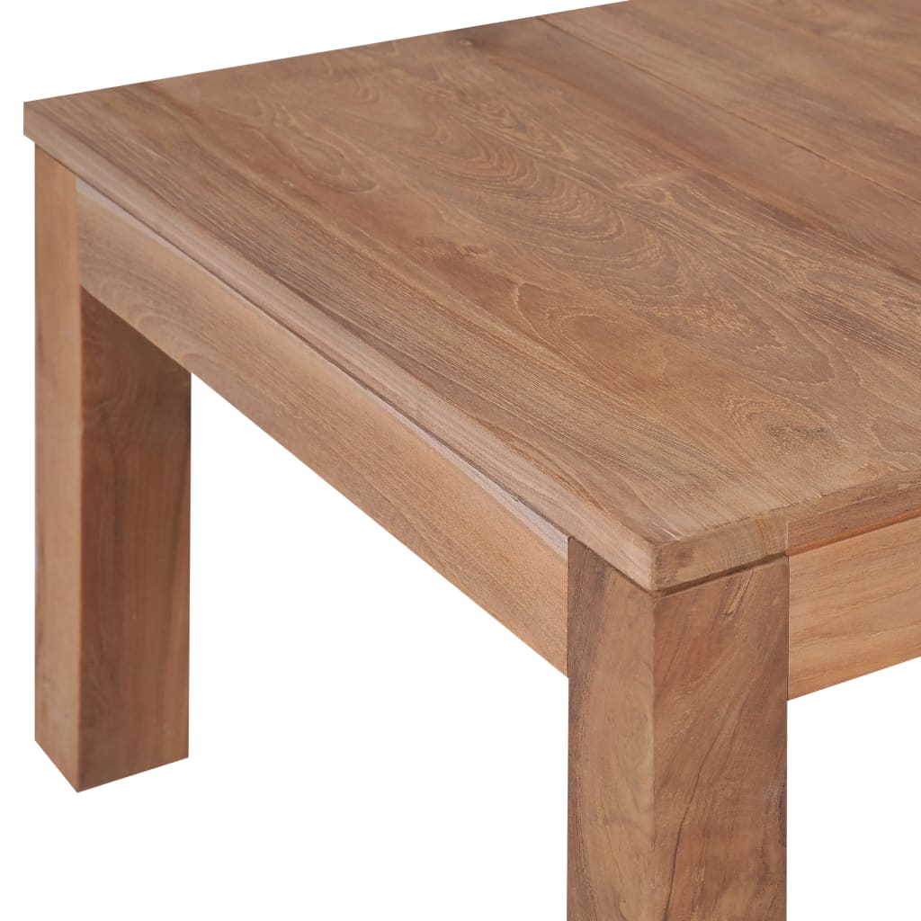 vidaXL Tavolino da Salotto Legno Massello di Teak Naturale 60x60x40 cm