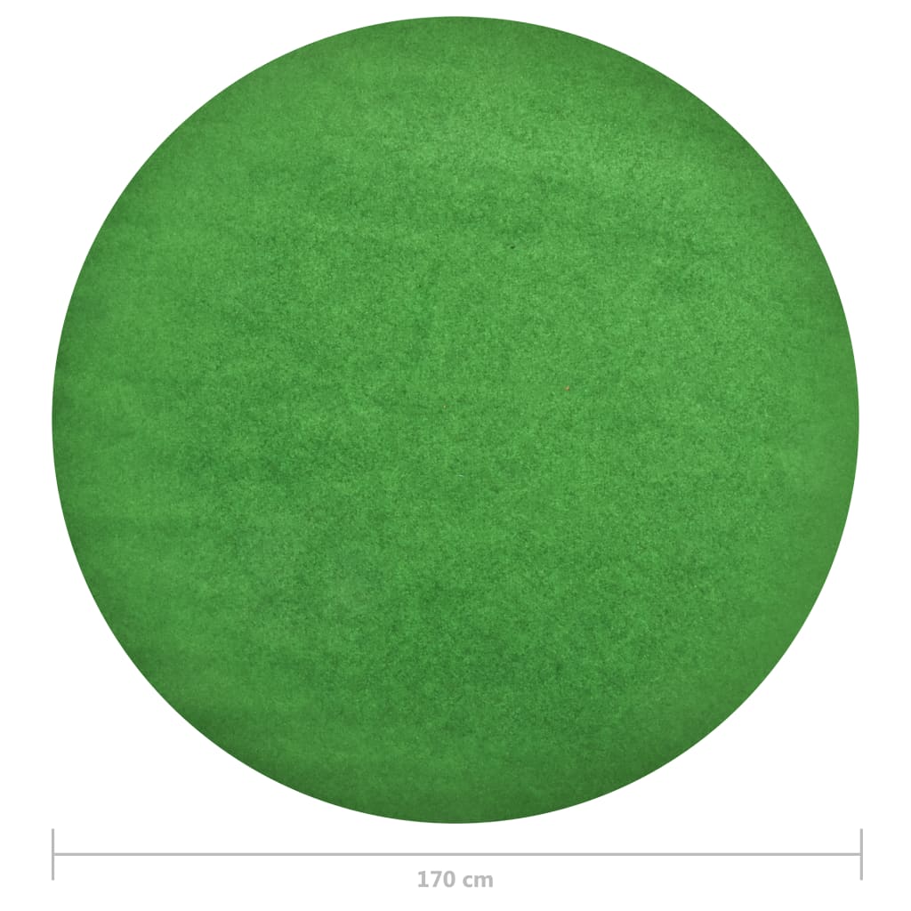 vidaXL Erba Artificiale con Tacchetti D. 170 cm Verde Rotondo