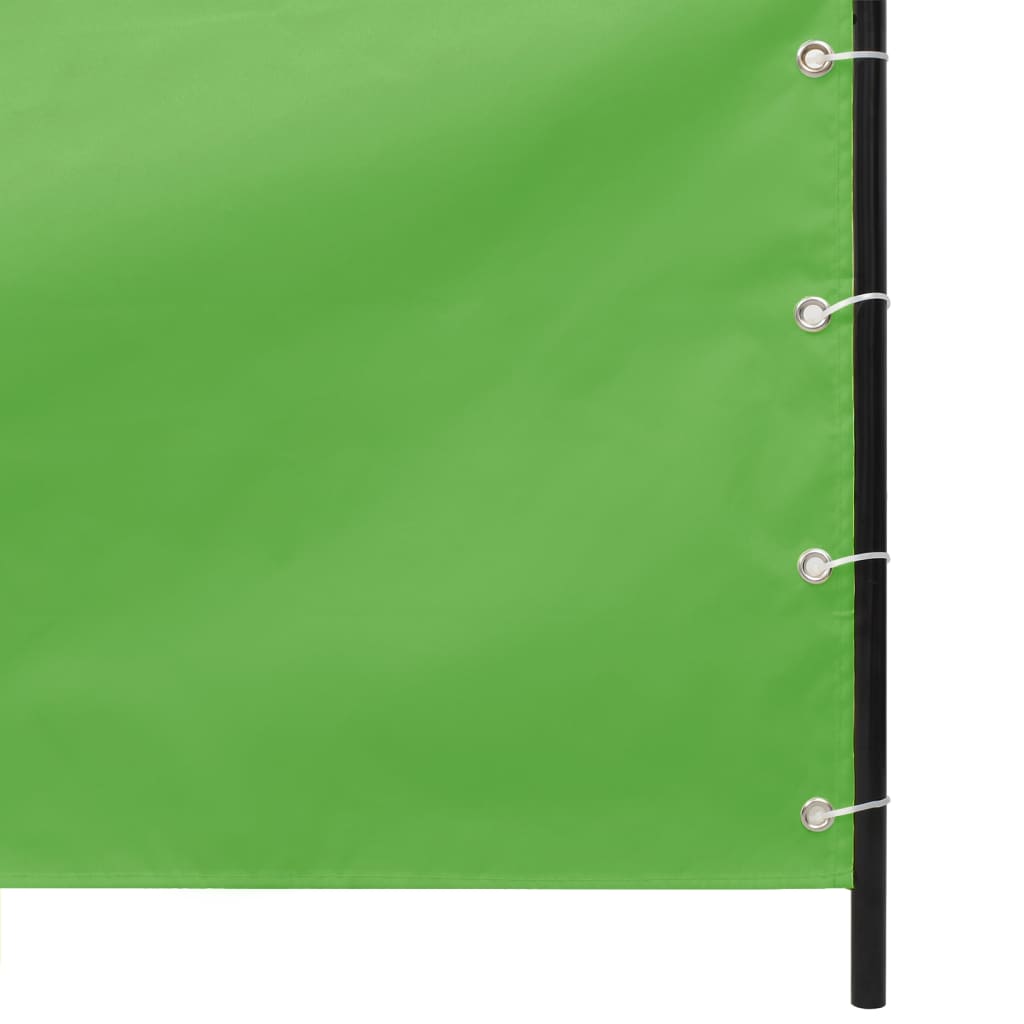 vidaXL Paravento per Balcone Verde Chiaro 120x240 cm in Tessuto Oxford