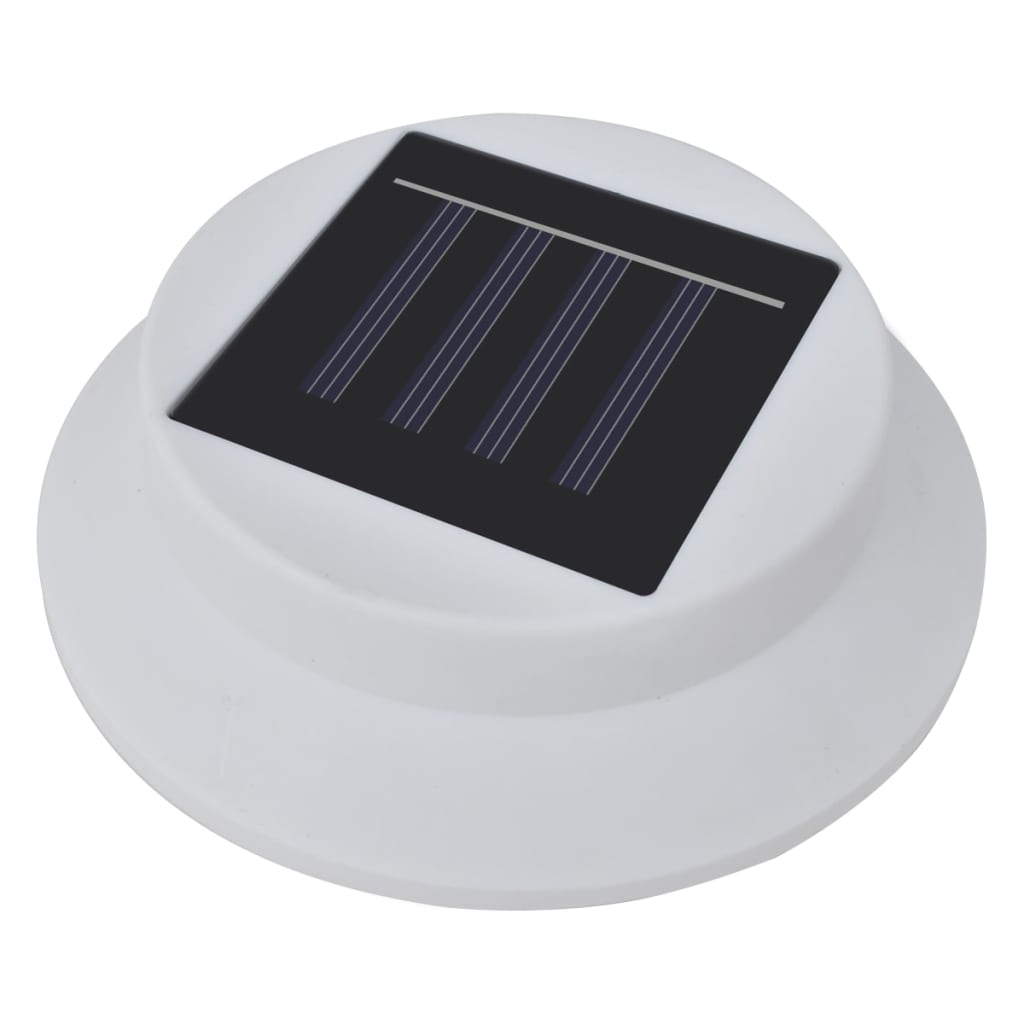 vidaXL Lampade Solari da Esterno per Recinzioni 12 pz LED Bianco