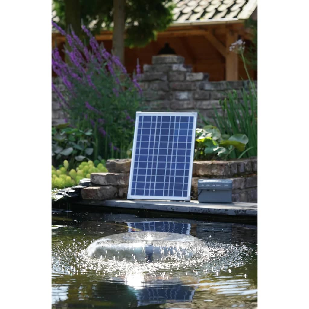 Ubbink Set Pannello Solare SolarMax 1000 e Pompa con Batteria 1351182