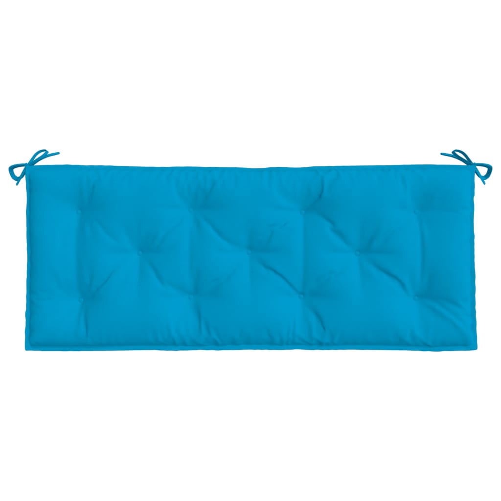 vidaXL Cuscino per Panca da Giardino Azzurro 120x50x7 cm in Tessuto
