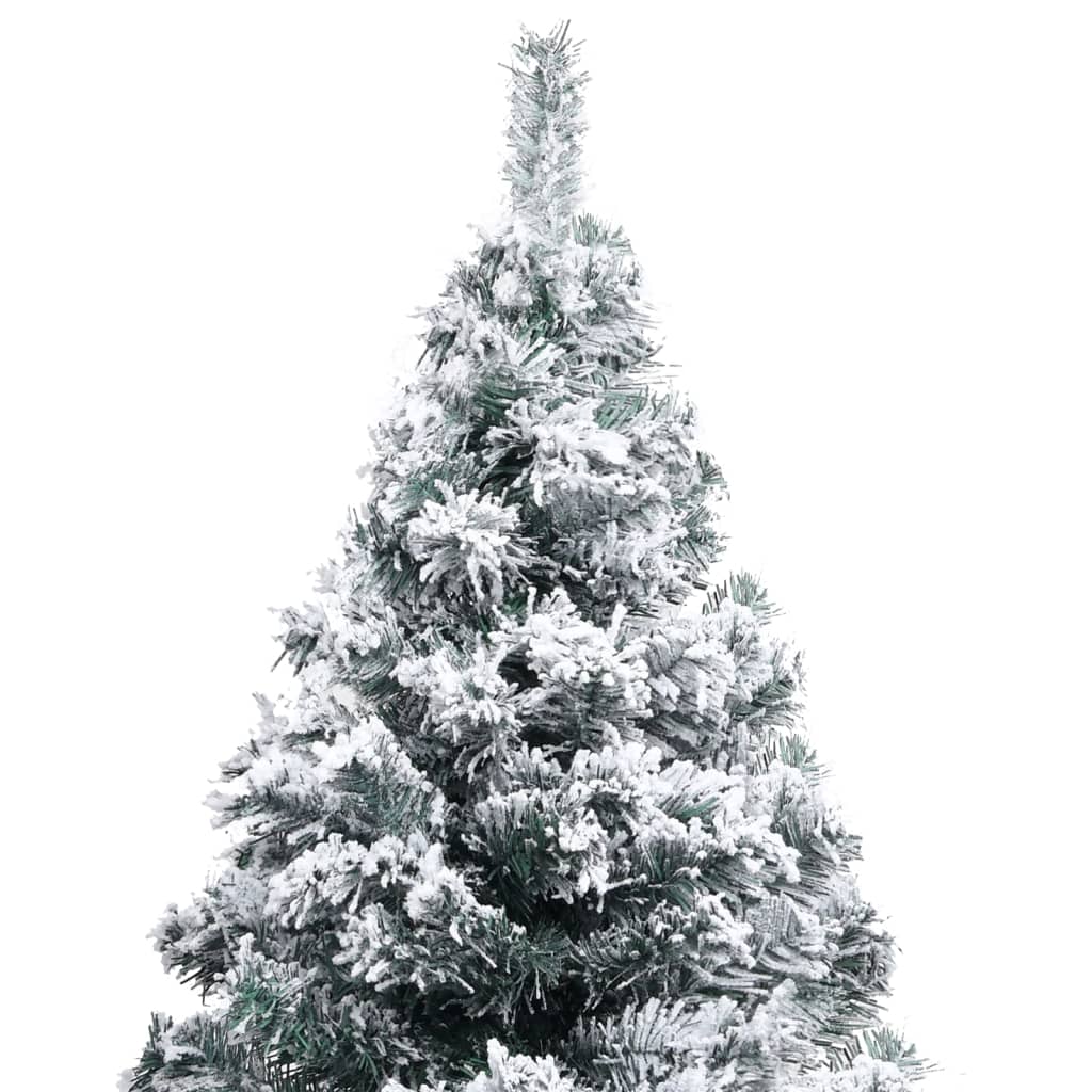 vidaXL Albero di Natale Preilluminato con Palline Verde 240 cm PVC