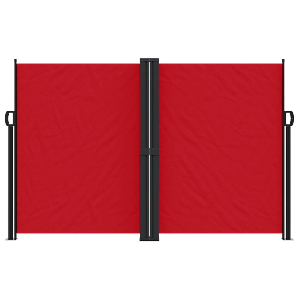 vidaXL Tenda da Sole Laterale Retrattile Rossa 160x1200 cm