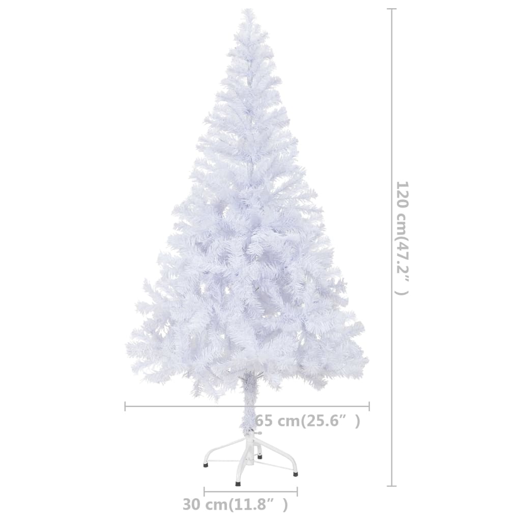 vidaXL Albero di Natale Artificiale con Supporto 120 cm 230 Rami