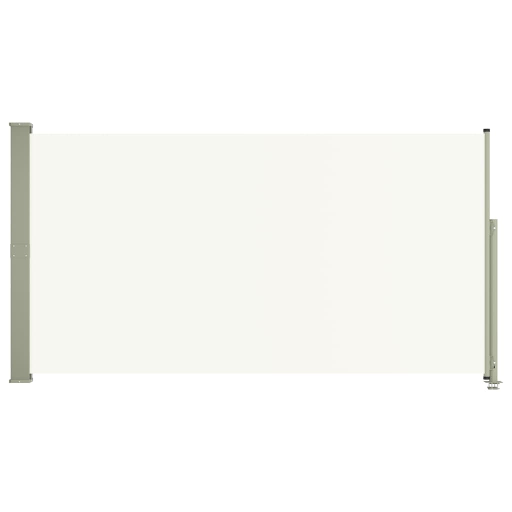 Tenda Laterale Retrattile Per Patio 160x300 Cm, Marrone, Con Funzione Di Riavvolgimento Automatico, In Poliestere Resistente Ai Raggi UV