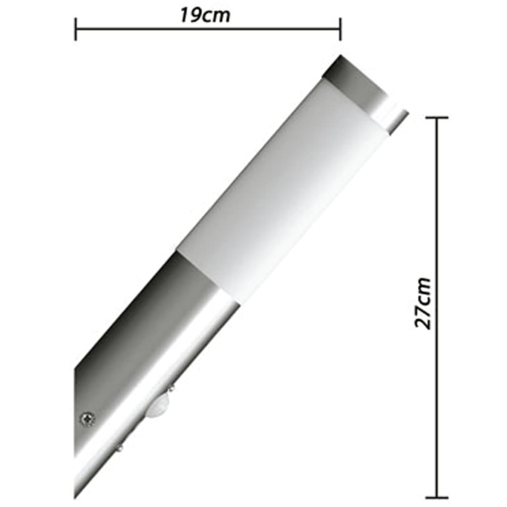 Lampioncini moderni in acciaio inox, sensore di movimento,2