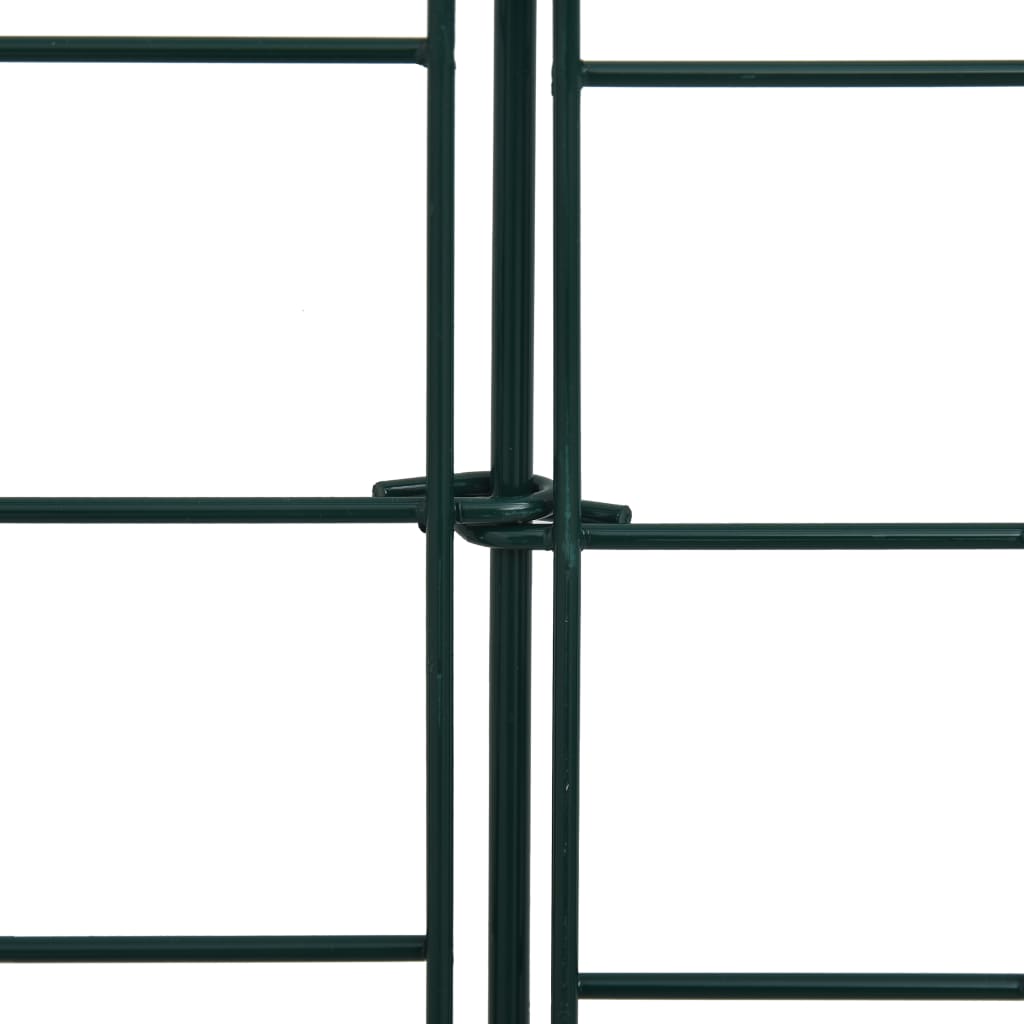 vidaXL Set Recinzione da Giardino ad Arco Invertito 77,5x64 cm Verde