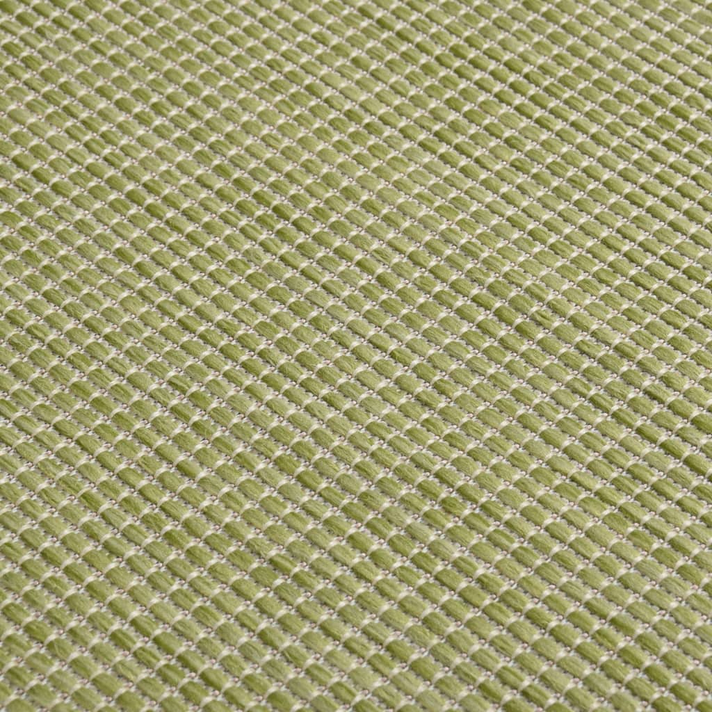 vidaXL Tappeto da Esterni a Tessitura Piatta 160x230 cm Verde