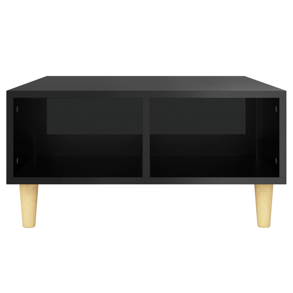 vidaXL Tavolino da Salotto Nero Lucido 60x60x30 cm Legno Multistrato