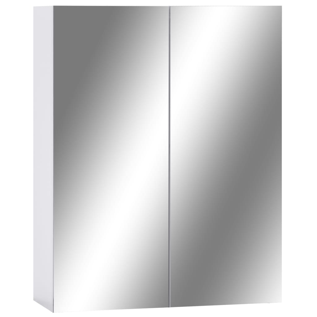 vidaXL Armadietto a Specchio Bianco 60x15x75 cm in MDF