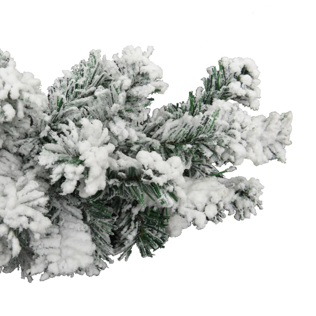 vidaXL Ghirlanda Natalizia con Neve Verde 10 m in PVC