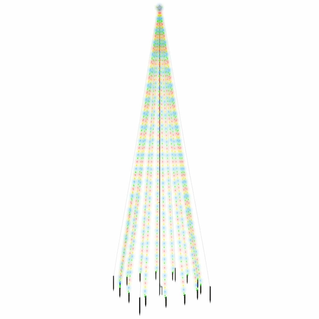 vidaXL Albero di Natale con Puntale Colorato 1134 LED 800 cm