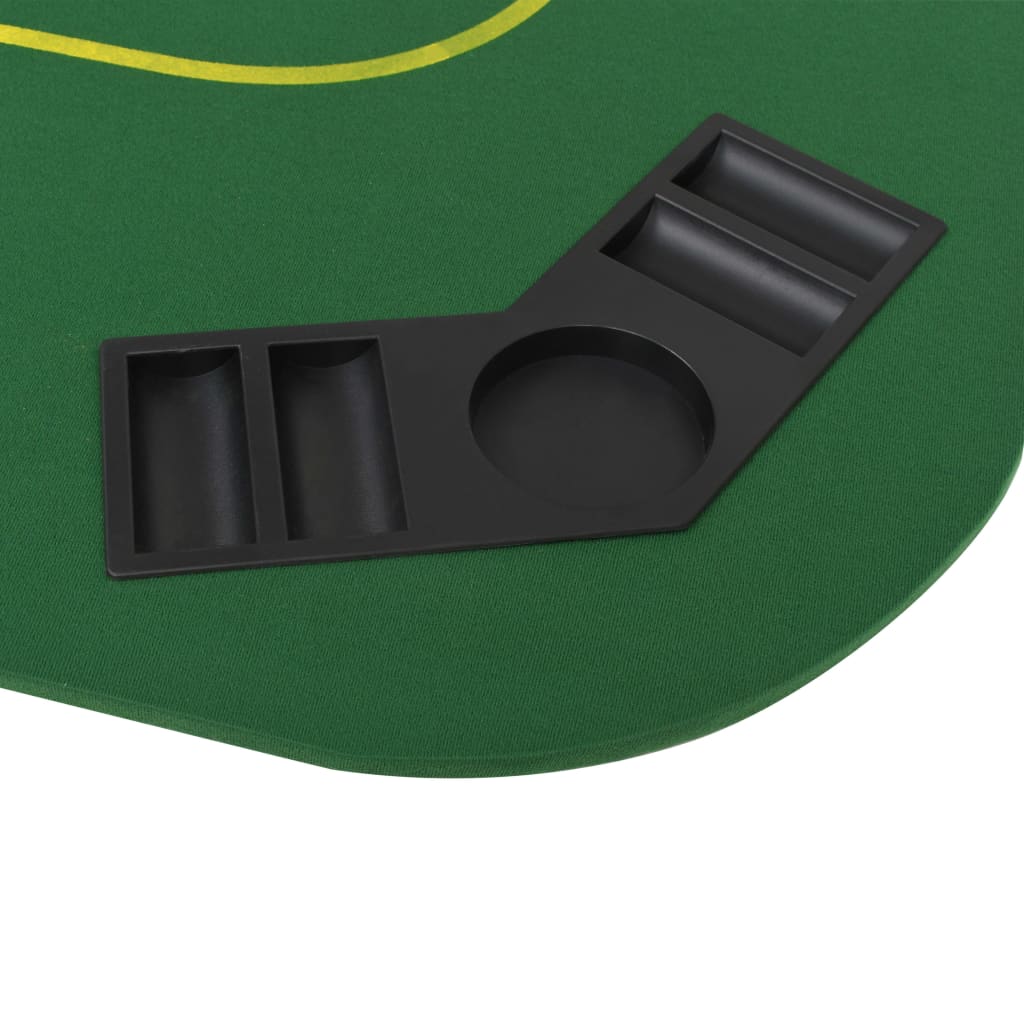 vidaXL Tavolo da Poker Pieghevole in 4 8 Giocatori Rettangolare Verde