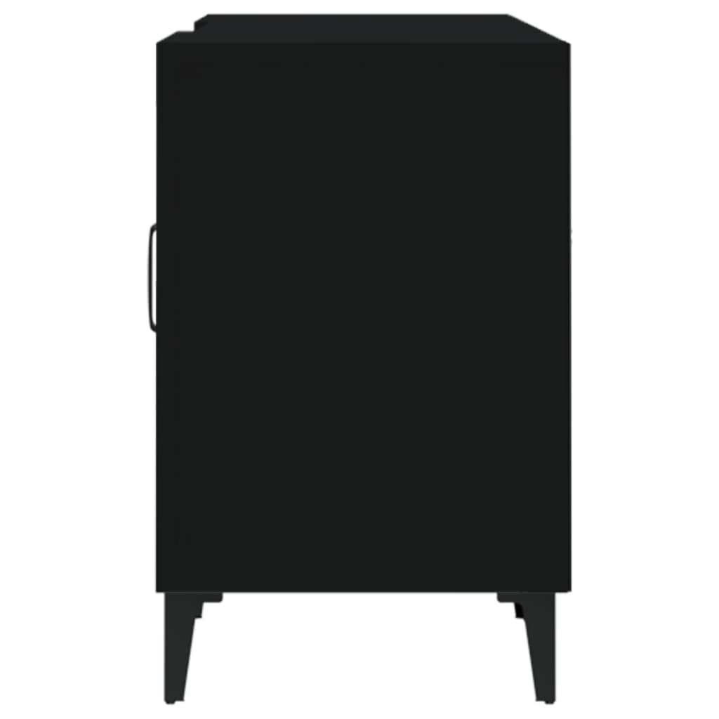 vidaXL Mobile Porta TV Nero 150x30x50 cm in Legno Multistrato