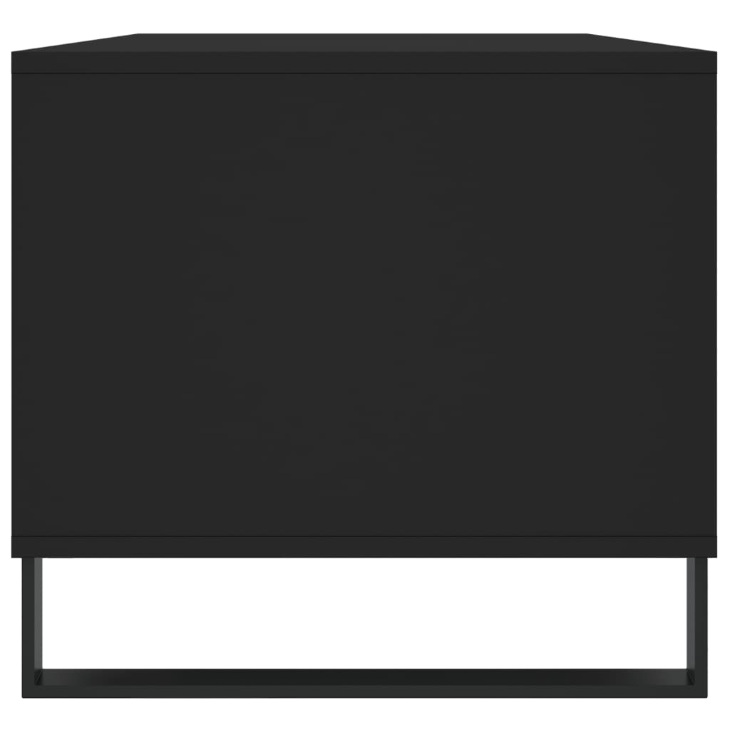 vidaXL Tavolino da Salotto Nero 90x49x45 cm in Legno Multistrato