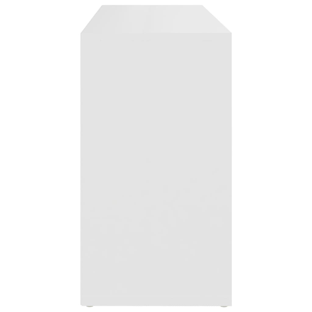 vidaXL Scarpiera con Panchina Bianco 103x30x54,5 cm in Multistrato