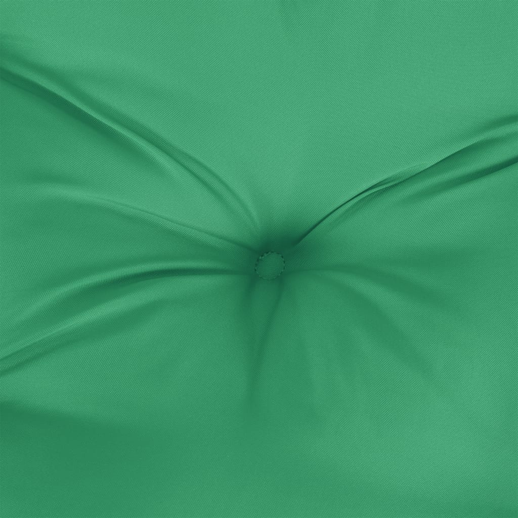 vidaXL Cuscino per Pallet Verde 58x58x10 cm in Tessuto
