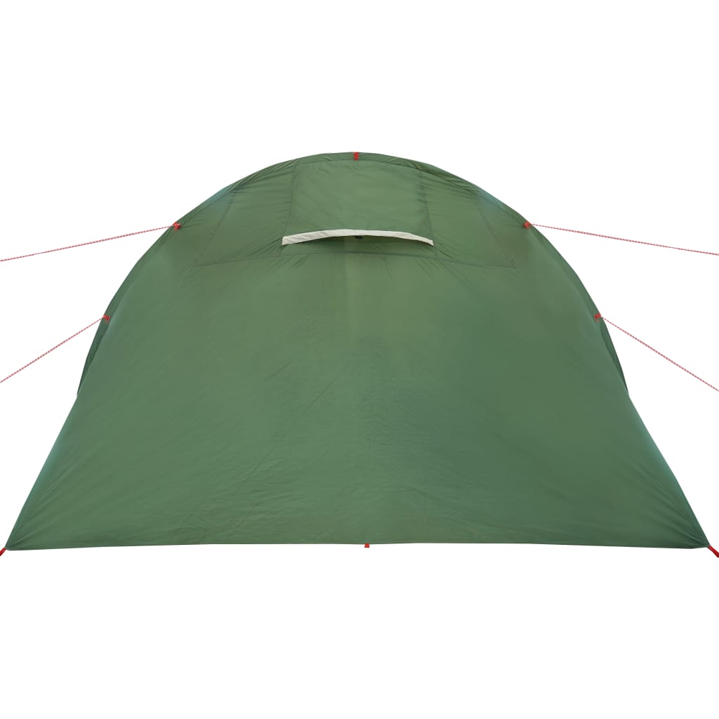 vidaXL Tenda da Campeggio a Tunnel per 4 Persone Verde Impermeabile