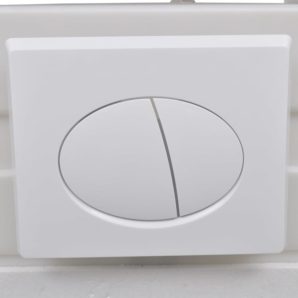 vidaXL WC a Muro Design a Uovo con Cisterna Celata Nero