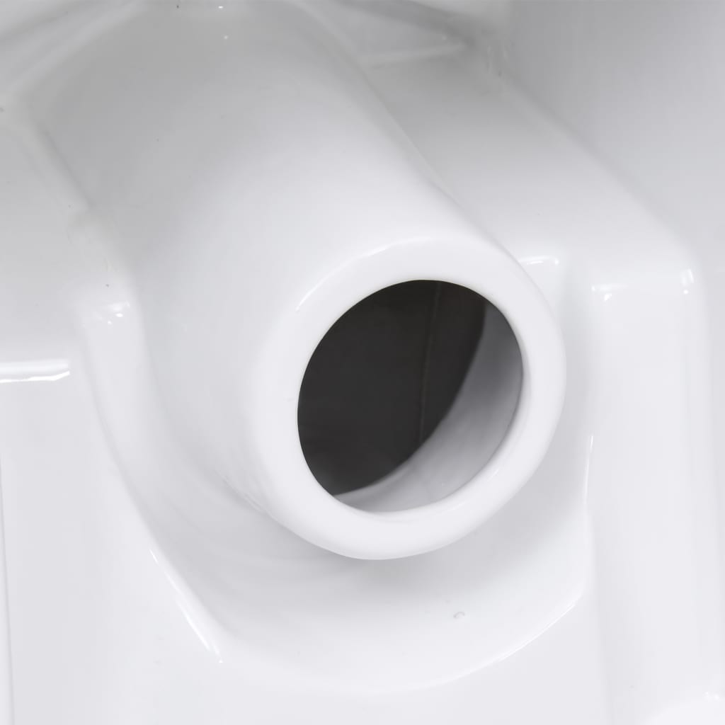 vidaXL Vaso WC in Ceramica con Scarico Dietro Bianco
