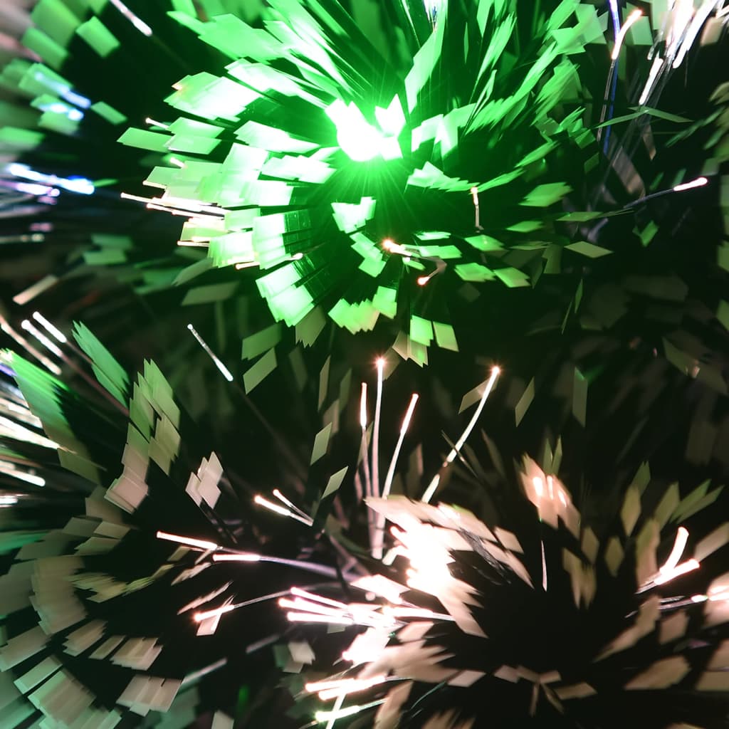 vidaXL Albero di Natale Preilluminato Verde e Bianco 64cm Fibra Ottica