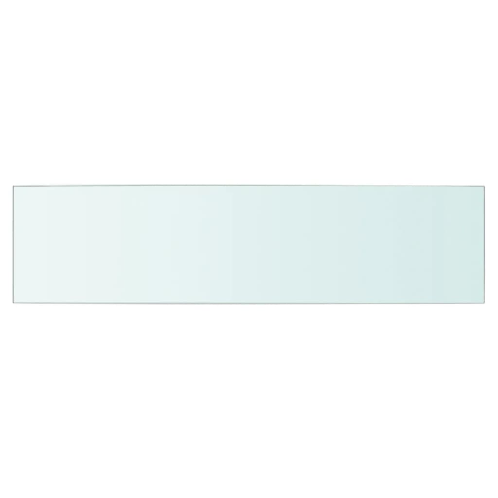 vidaXL Pannello Mensola in Vetro Trasparente 60x15 cm
