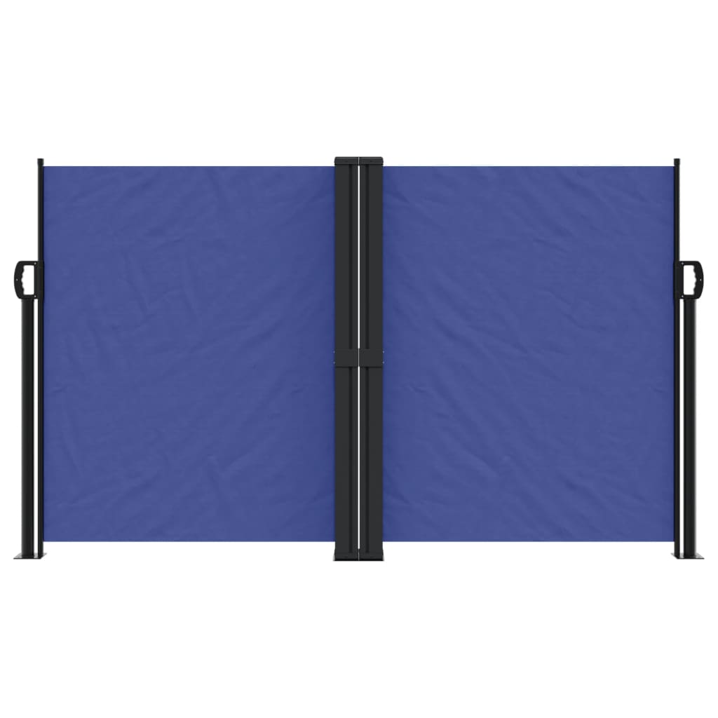vidaXL Tenda da Sole Laterale Retrattile Blu 140x1000 cm