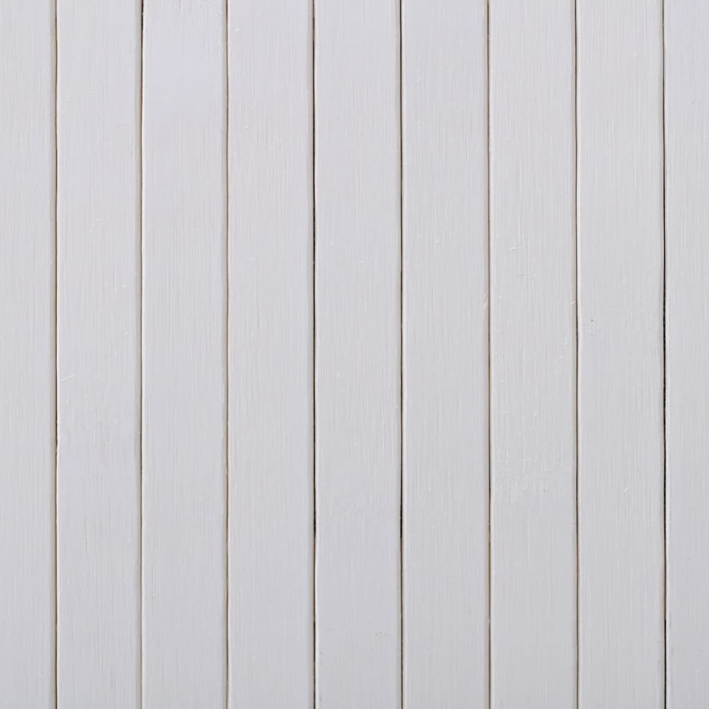 vidaXL Pannello Divisore per la Stanza in Bambù Bianco 250x165 cm