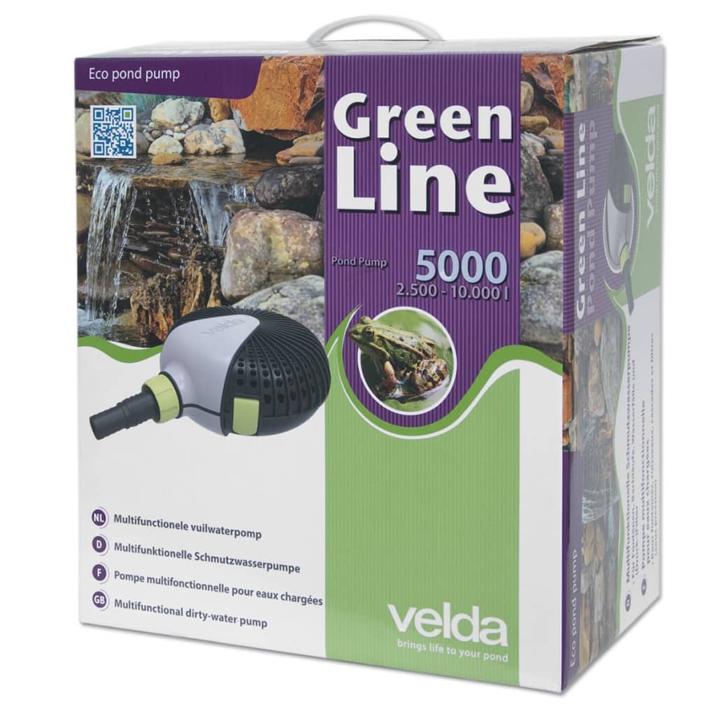 Velda Pompa per Acqua Sporca per Laghetti Green Line 5000 40 W