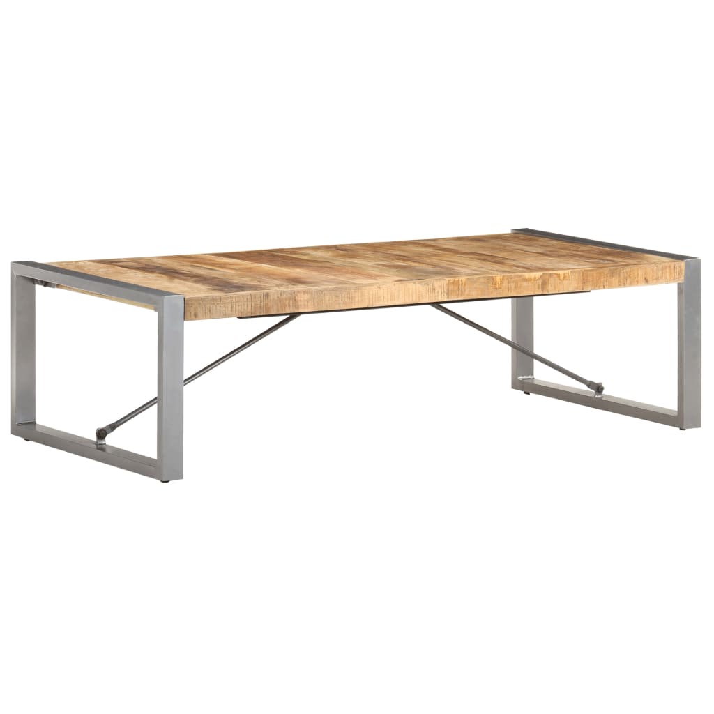 vidaXL Tavolino da Salotto 140x70x40 cm in Legno di Mango Grezzo
