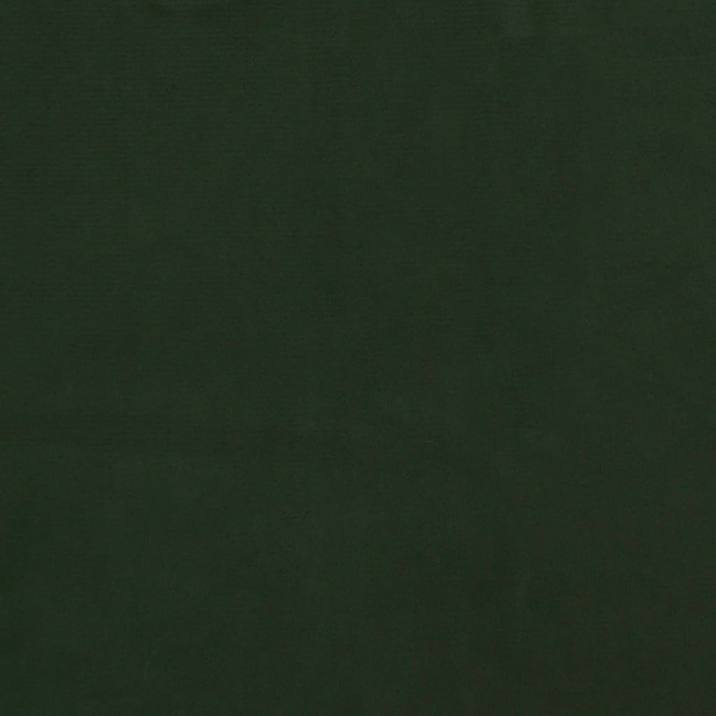 vidaXL Poggiapiedi Verde Scuro 60x60x36 cm in Velluto