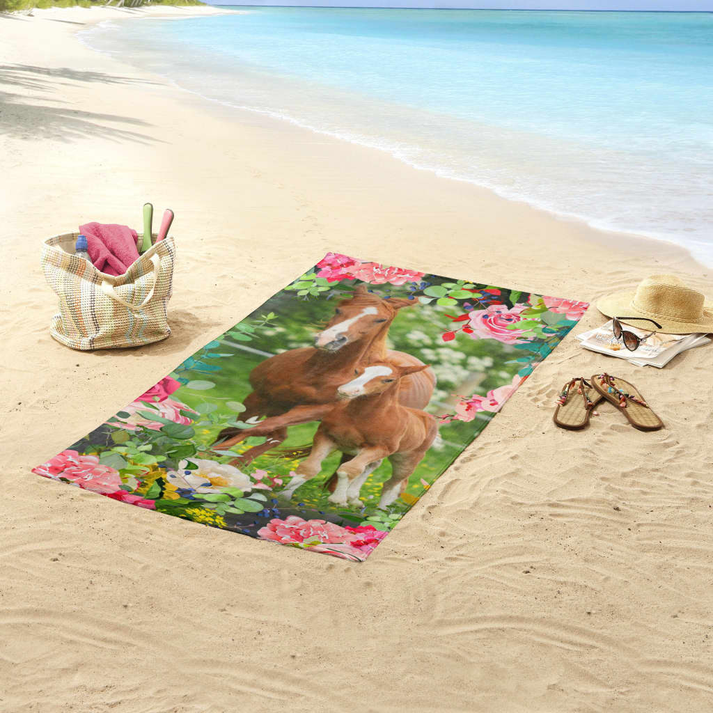 Good Morning Telo da Spiaggia FOAL 75x150 cm Multicolore