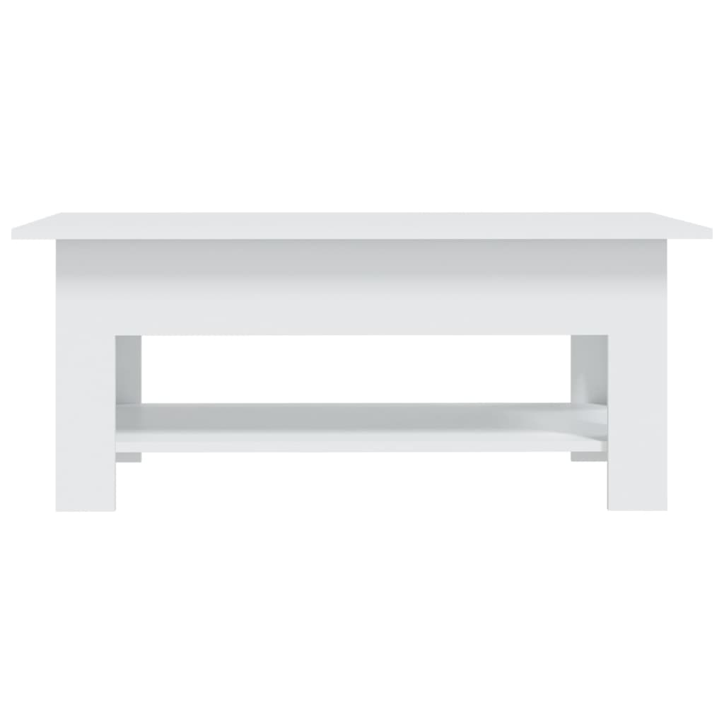 vidaXL Tavolino da Salotto Bianco 102x55x42 cm in Truciolato