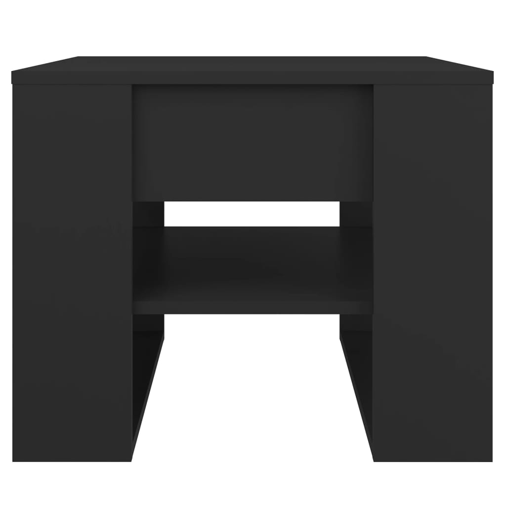 vidaXL Tavolino da Salotto Nero 55,5x55x45 cm in Legno Multistrato