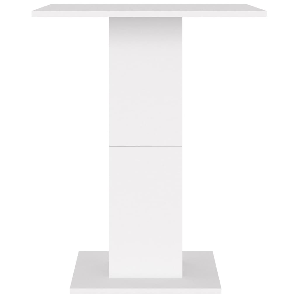 vidaXL Tavolo da Bistrot Bianco 60x60x75 cm in Legno Multistrato