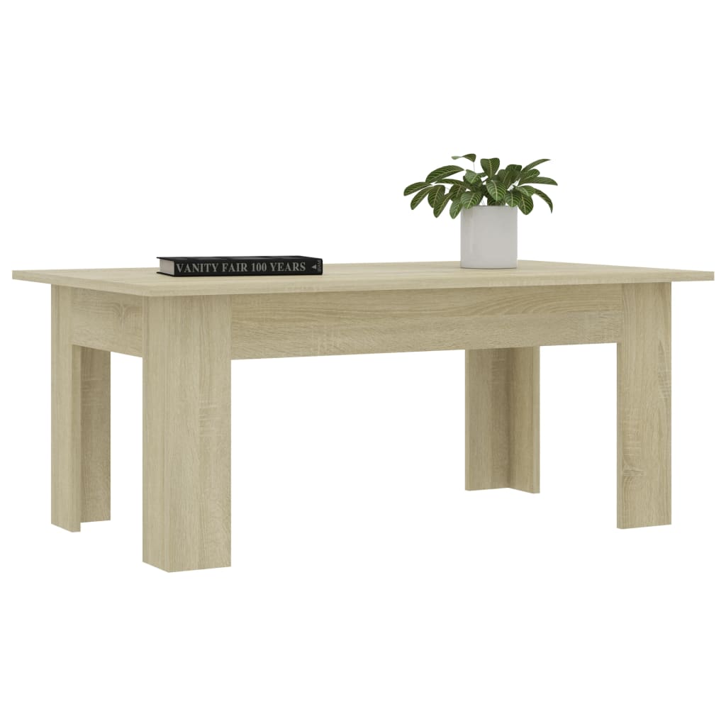 vidaXL Tavolino da Salotto Rovere Sonoma 100x60x42cm Legno Multistrato