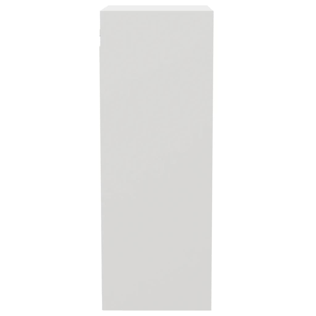 vidaXL Mobile Pensile Bianco 34,5x32,5x90 cm in Legno Multistrato