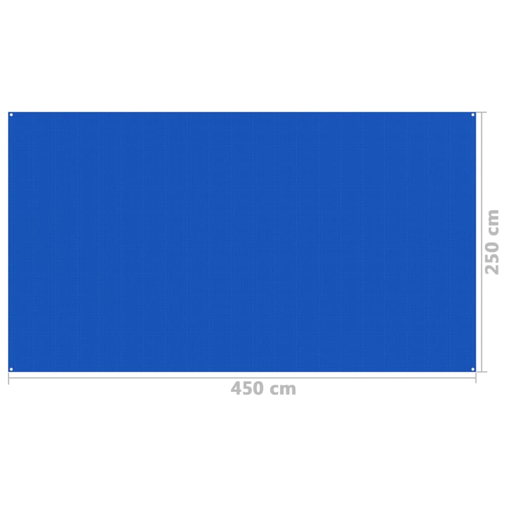vidaXL Tappeto da Tenda 250x450 cm Blu