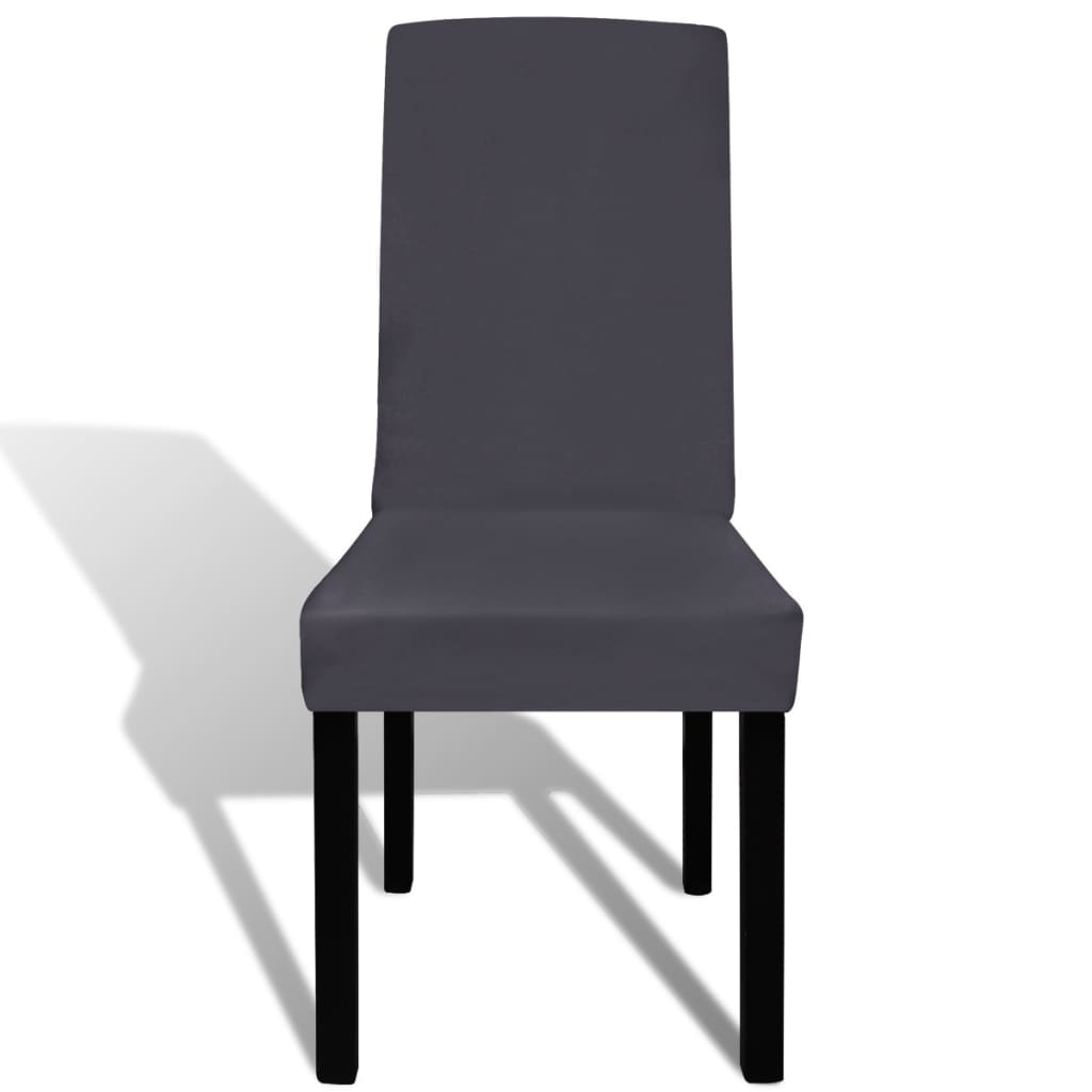 vidaXL Set 4 pz Fodera elastica per sedie antracite