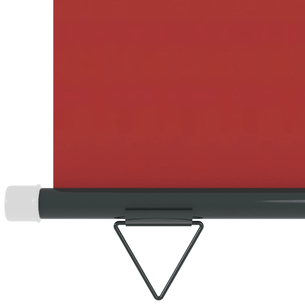 vidaXL Tendalino Laterale per Balcone 122x250 cm Rosso
