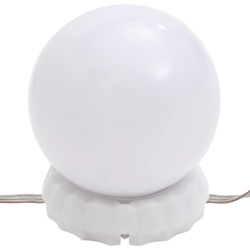 vidaXL Applique Specchio 8 Lampadine LED Bianco Caldo e Bianco Freddo