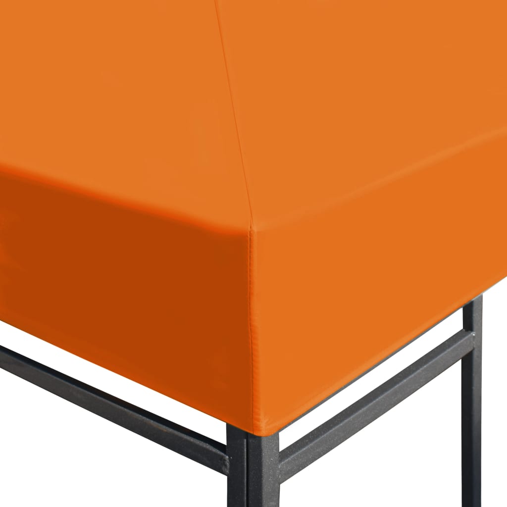 vidaXL Copertura Superiore per Gazebo 310 g/m² 4x3m Arancione