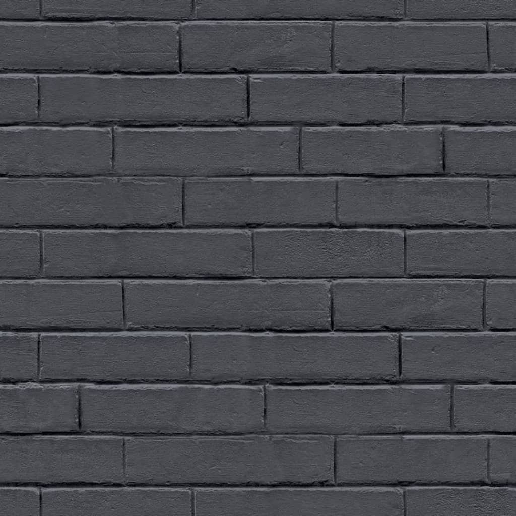 Noordwand Carta da Parati Good Vibes Chalkboard Brick Wall Nera Grigia