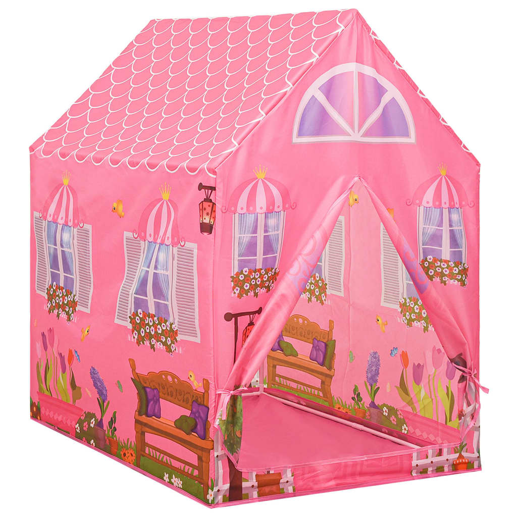 vidaXL Tenda da Gioco per Bambini Rosa con 250 Palline 69x94x104 cm
