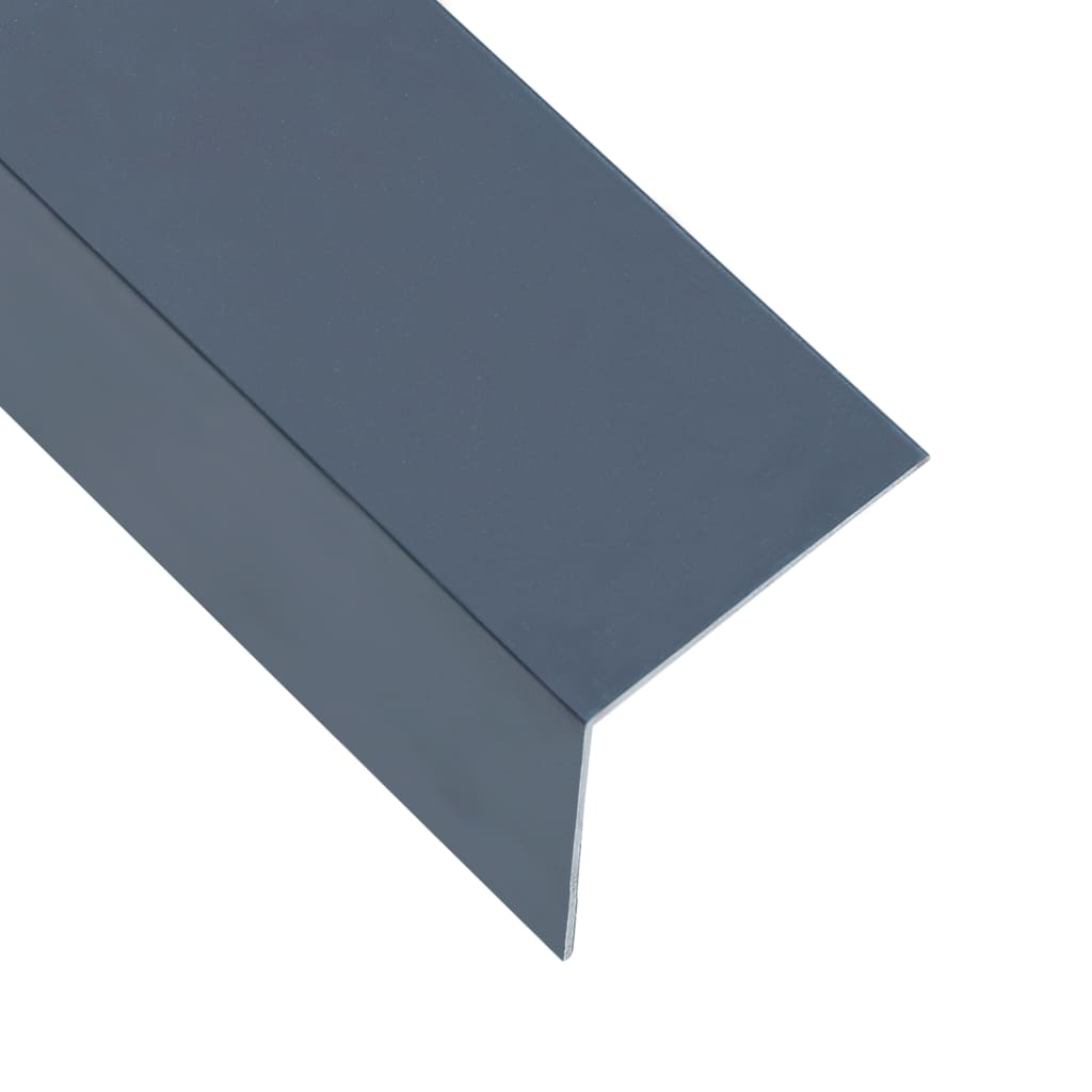 vidaXL Profili Angolari a L 90° 5pz Alluminio Antracite 170cm 60x40 mm