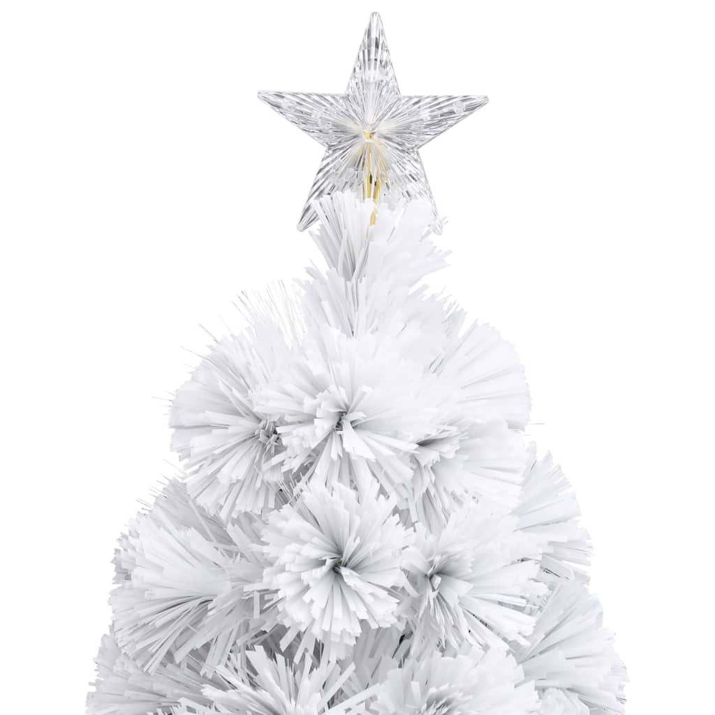 vidaXL Albero Natale Preilluminato Bianco 180 cm in Fibra Ottica