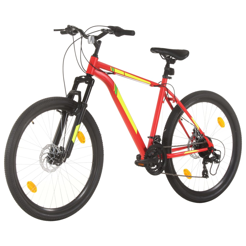 vidaXL Mountain Bike 21 Speed 27,5" Ruote 50 cm Rosso