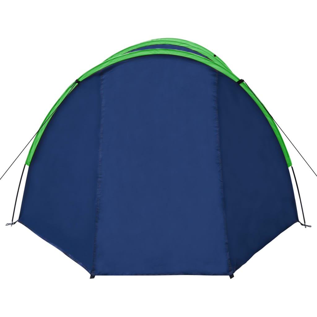 vidaXL Tenda da Campeggio per 4 Persone Blu Marino/Verde